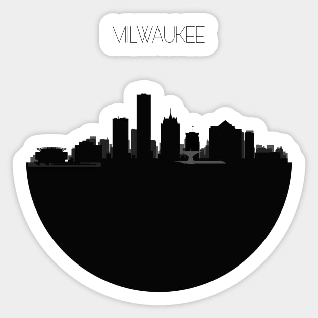 Milwaukee Skyline Sticker by inspirowl